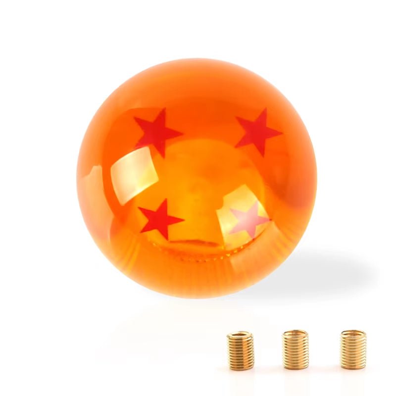 Universal Auto Shift Knob RARE Star BALL Z Orange BALL 54Mm Diameter Gear SHIFT KNOB 1 - 7 STARS - Itzyeshop
