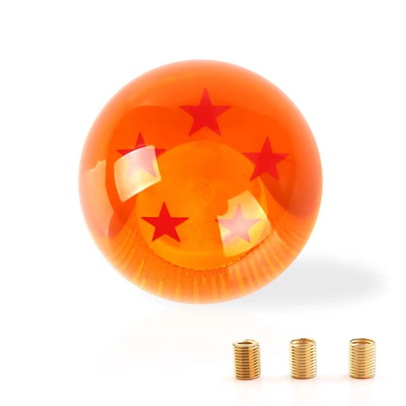 Universal Auto Shift Knob RARE Star BALL Z Orange BALL 54Mm Diameter Gear SHIFT KNOB 1 - 7 STARS - Itzyeshop