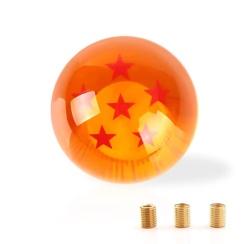 Universal Auto Shift Knob RARE Star BALL Z Orange BALL 54Mm Diameter Gear SHIFT KNOB 1 - 7 STARS - Itzyeshop
